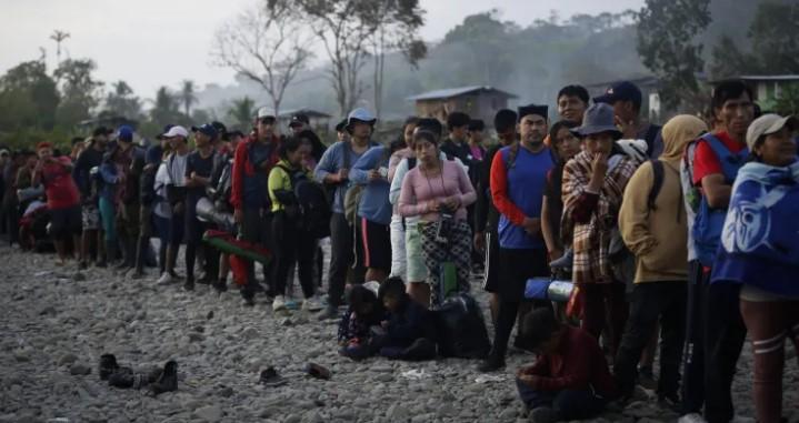 Migrantes en la zona del Darién en una imagen de archivo