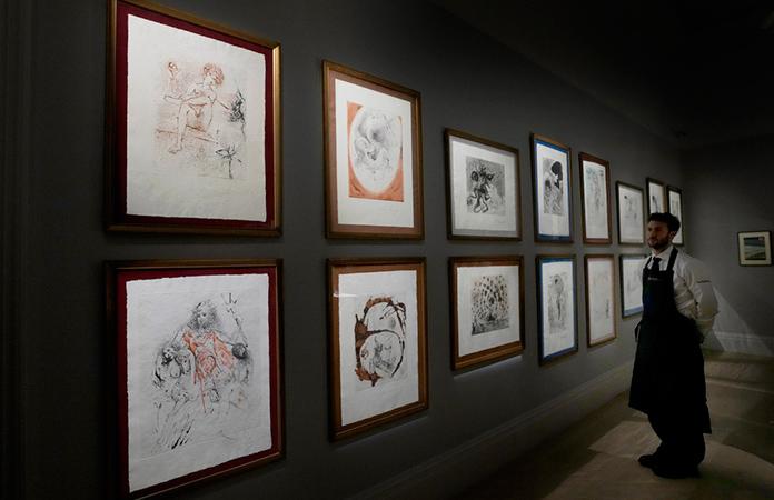 Exposición en la casa Sotheby's.