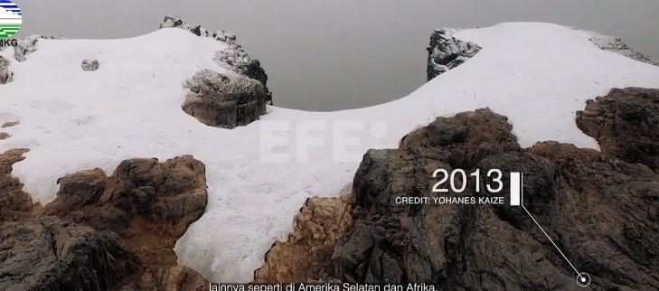 Glaciares en Indonesia.