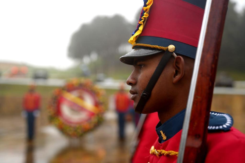 Soldado durante la ceremonia.