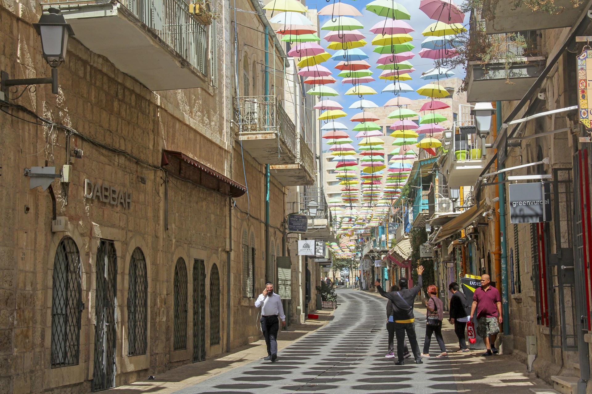 Calles turísticas de Jerusalén.