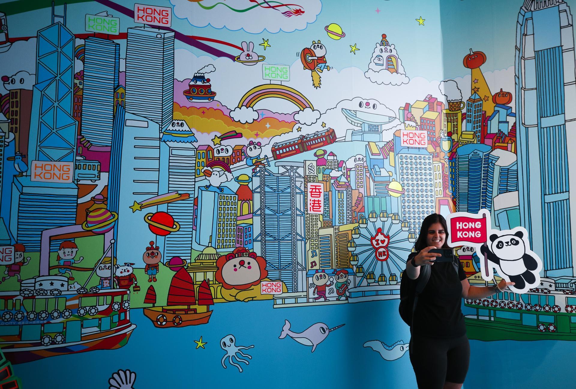 Arte digital "Immersive Hong Kong".