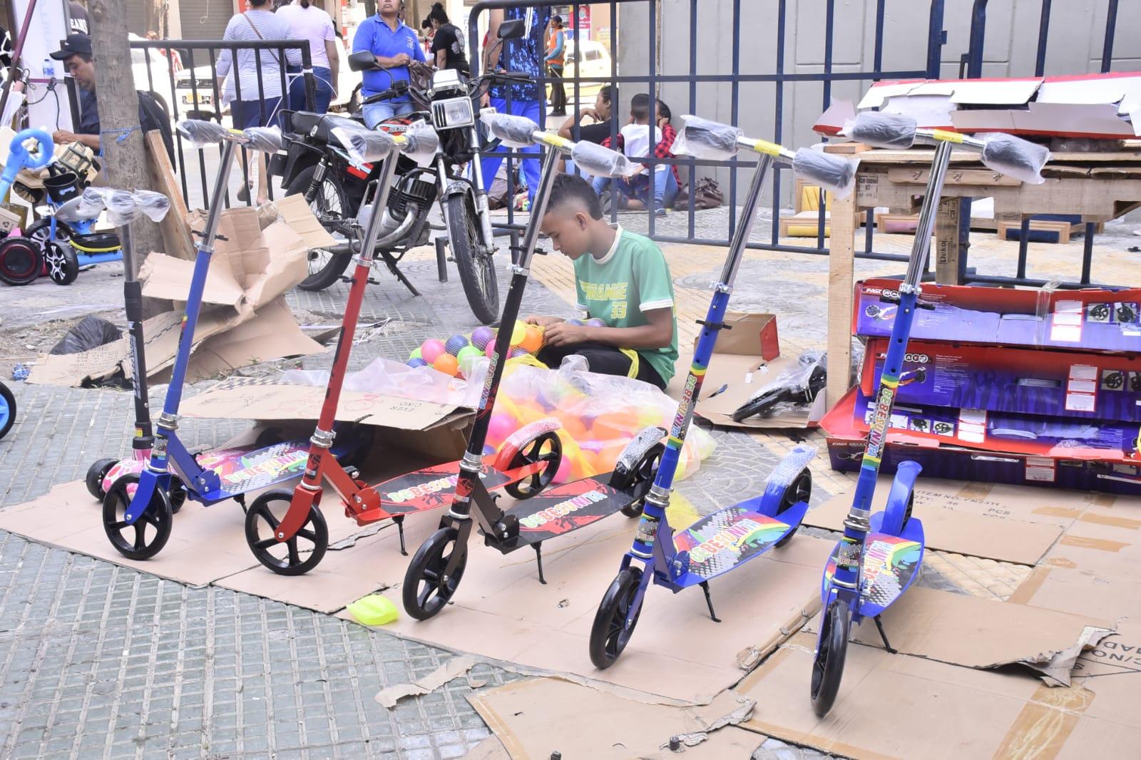 Bicicletas en la Feria del Juguete.