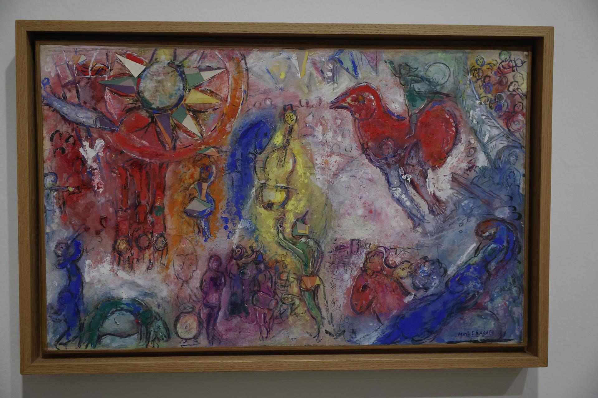 Una de las obras de Chagall.