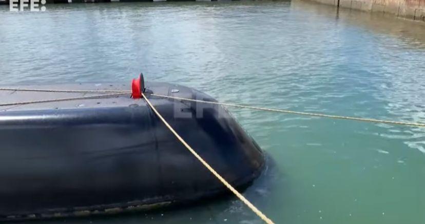 Submarino que opera bajo el hielo.