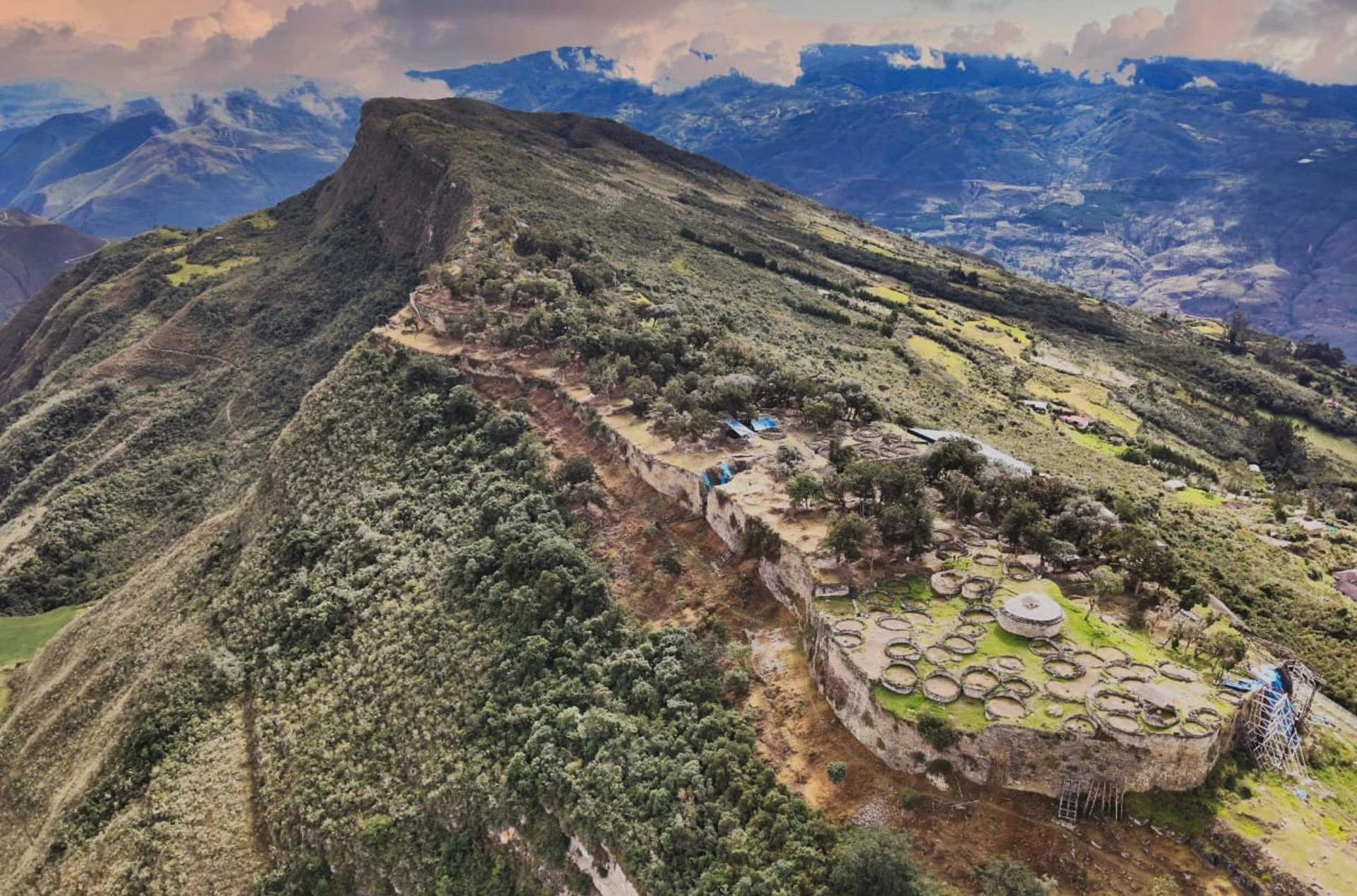 Ciudadela preincaica de Kuélap, ubicada en la región peruana Amazonas.