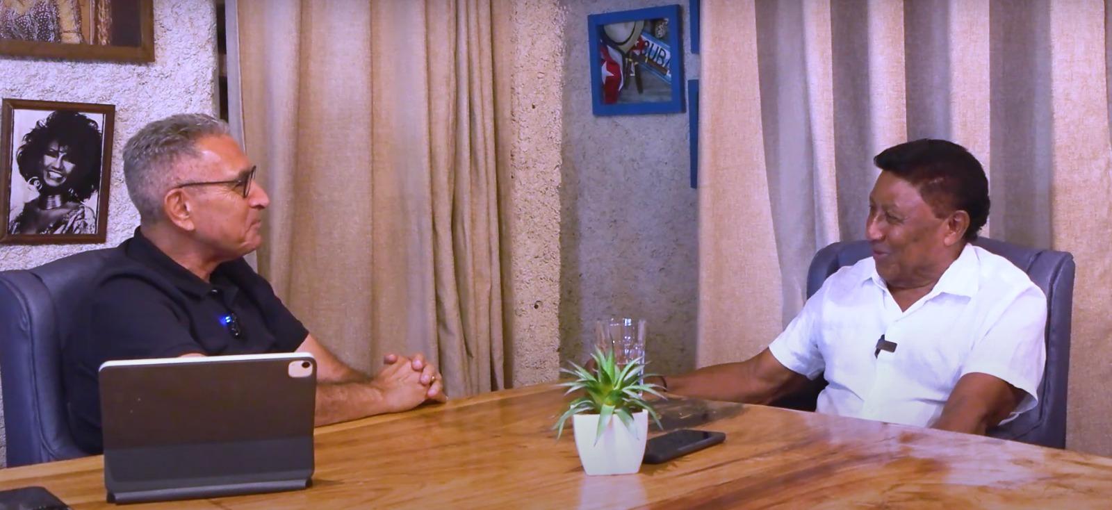 Jorge Cura con Silvio Brito.