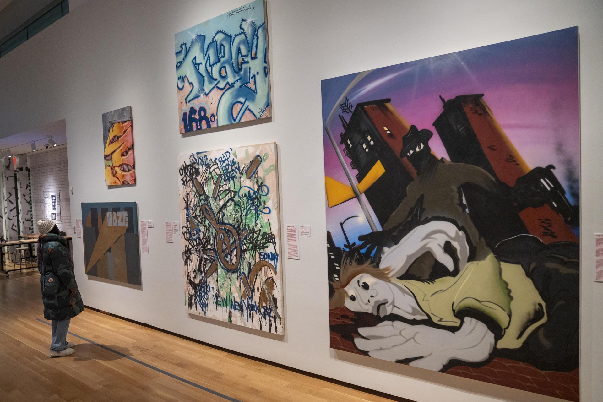 Exposición 'Above Ground: Art from the Martin Wong Graffitti Collection', en el Museo de la Ciudad de Nueva York. 