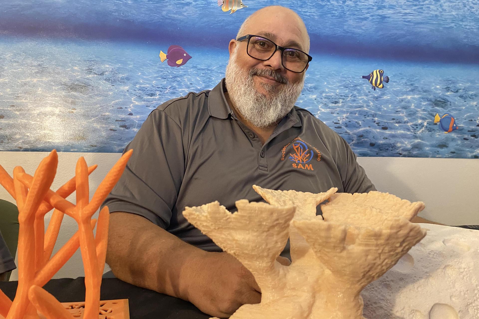 Presidente y cofundador de la Sociedad Ambiente Marino (SAM) de Puerto Rico, Samuel Suleiman.