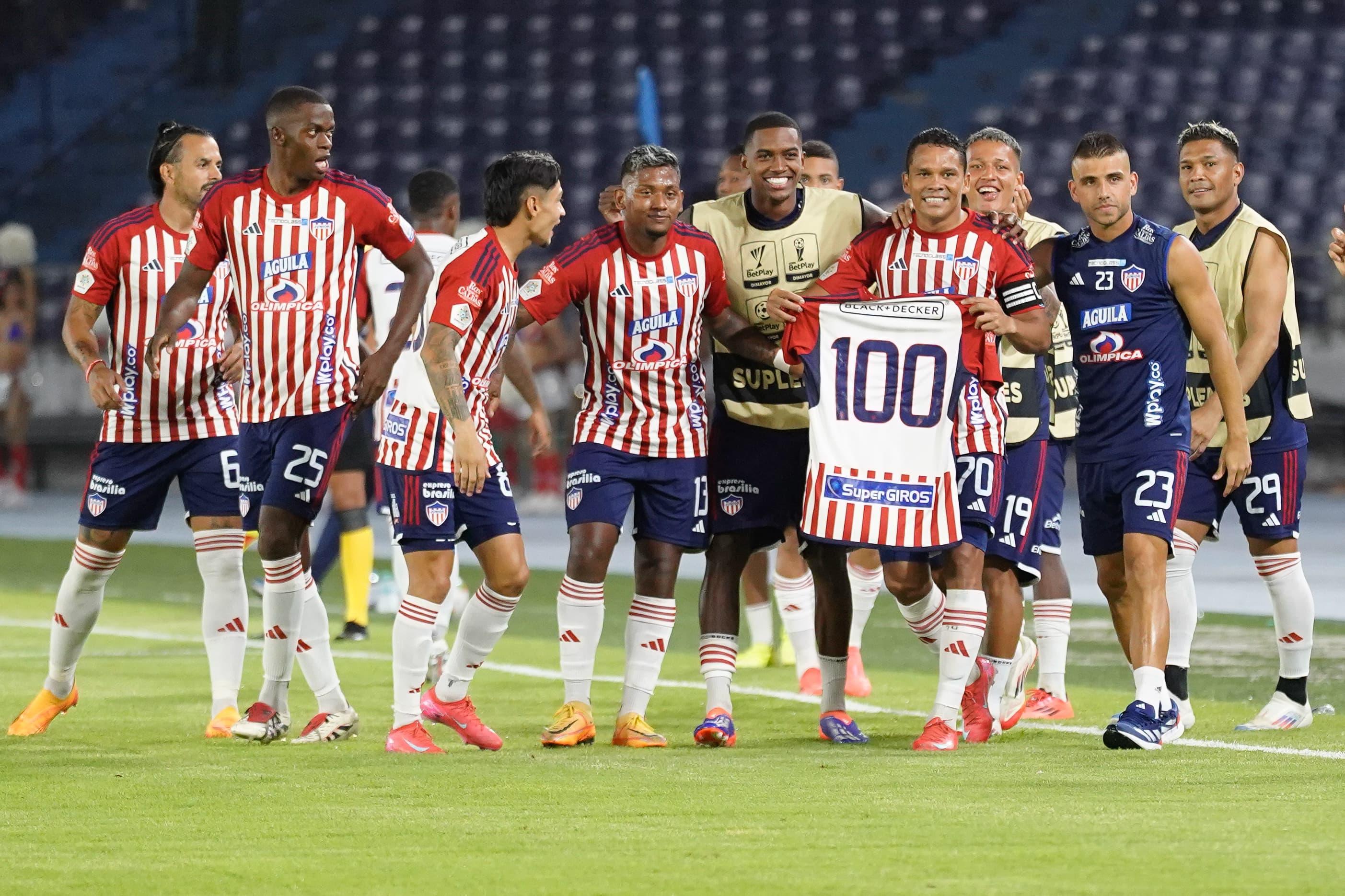 Junior en su victoria de este lunes en el Metropolitano. 