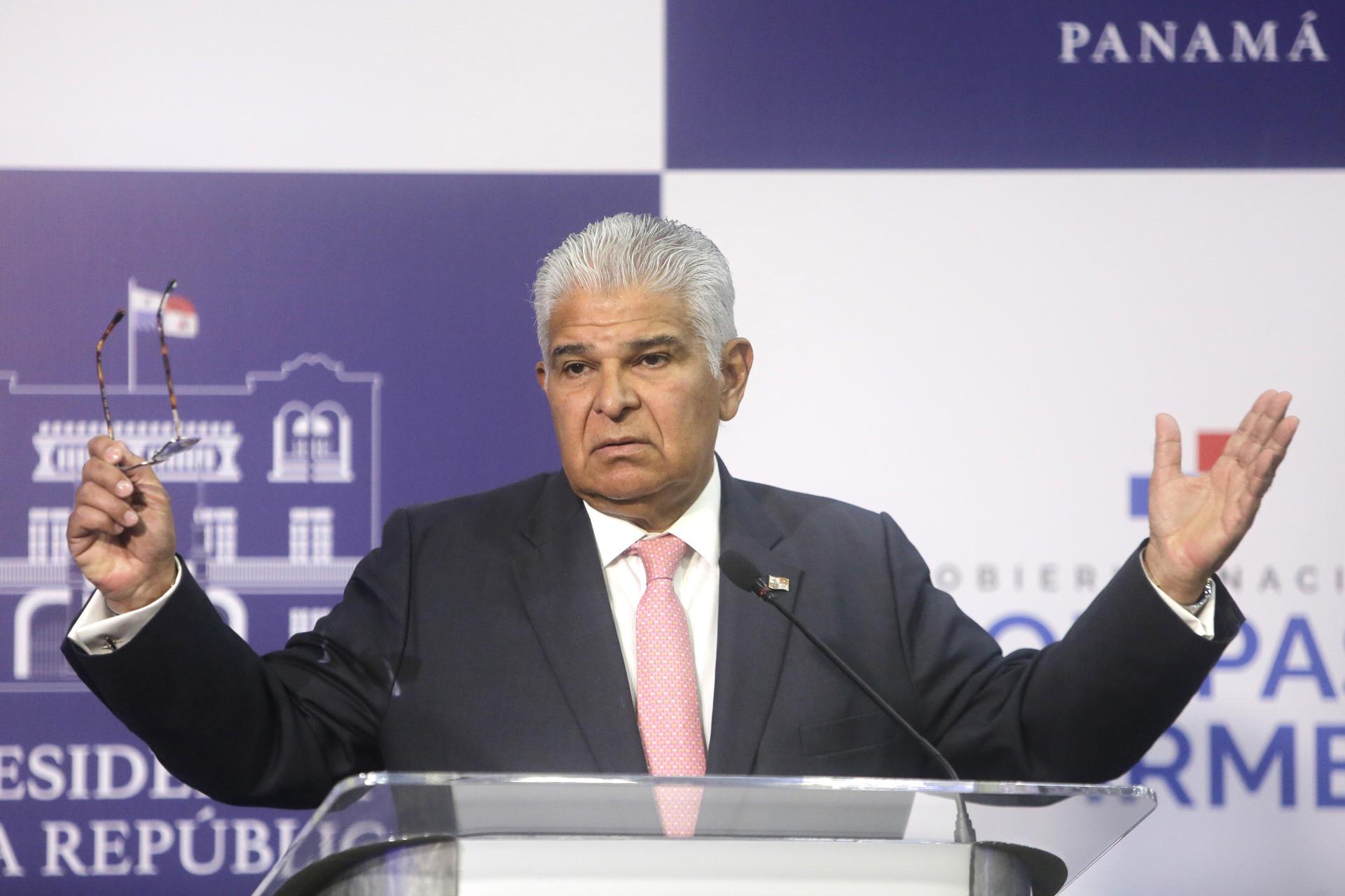El Presidente de Panamá, José Raúl Mulino.