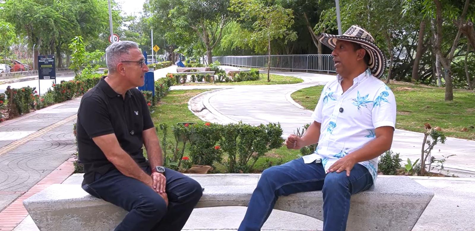 Jorge Cura con Reynaldo Ruiz.