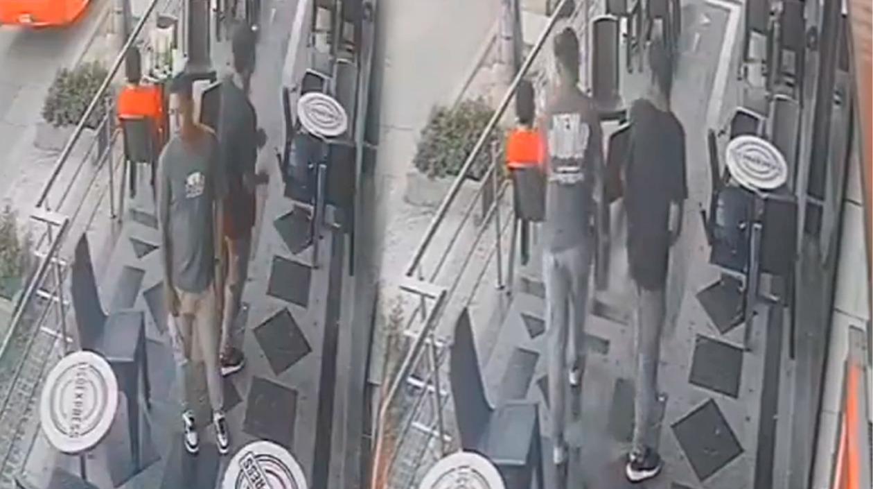 Momentos del atraco.