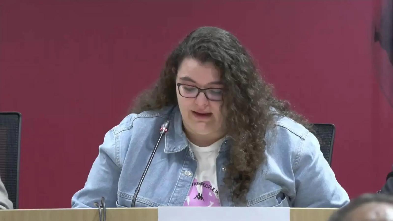 Fátima Ofkir, la joven que fue condenada a cadena perpetua en Omán.