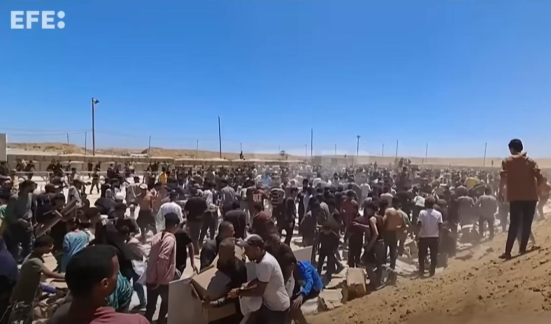 Las escenas son de caos. 