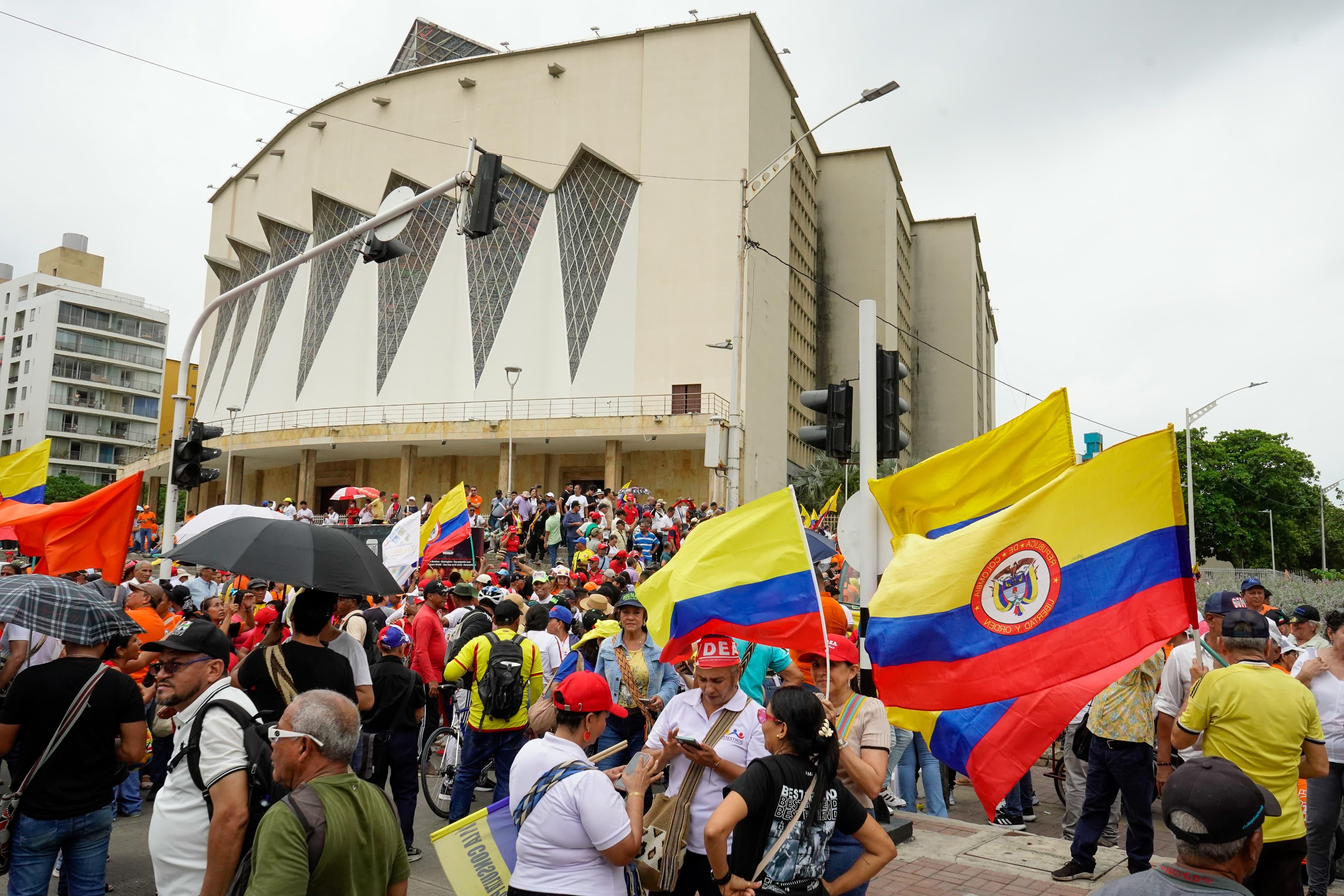 Marchas este miércoles en Barranquilla en apoyo al Gobierno de Petro.