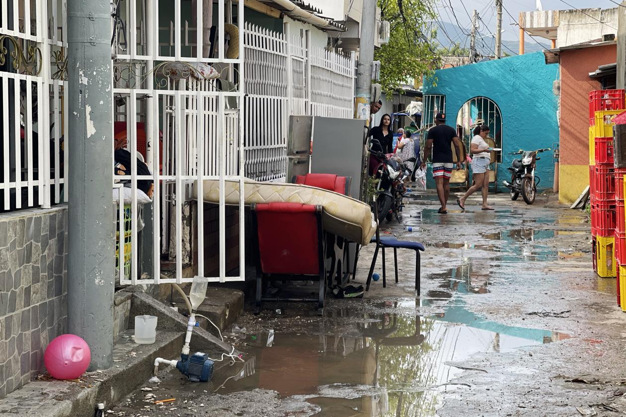 Barrio Pescaíto, uno de los afectados con daños de enseres en decenas de viviendas.
