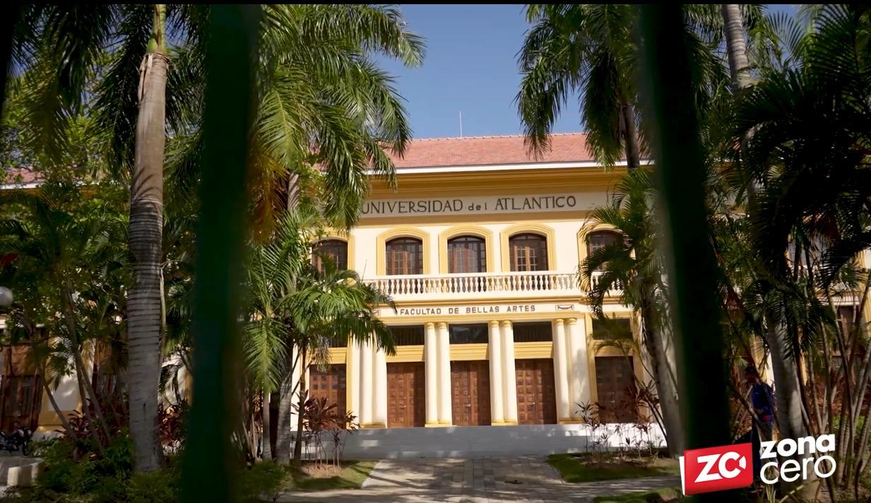 Fachada de Bellas Artes de la Universidad del Atlántico. 