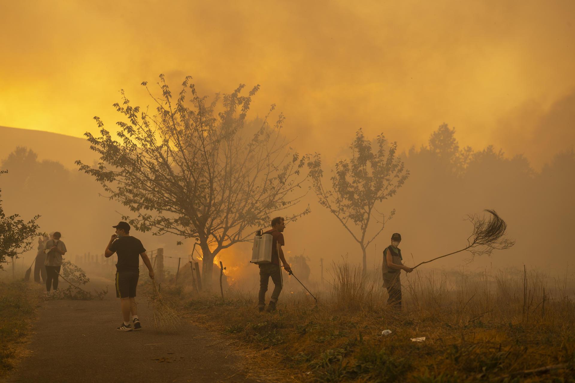 Incendio en España.