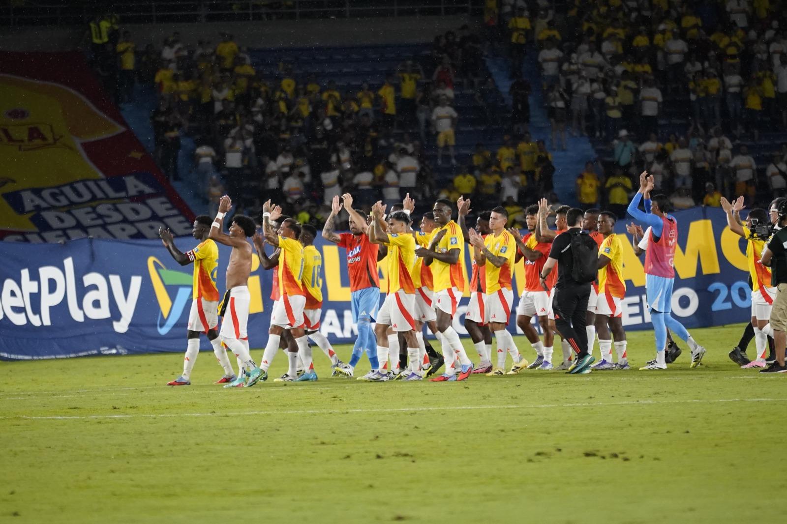 Colombia después de clasificar al Mundial.