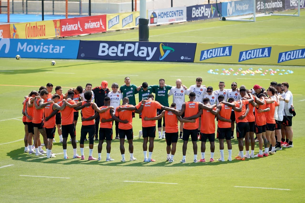 Entrenamiento de la Selección Colombia en Barranquilla.