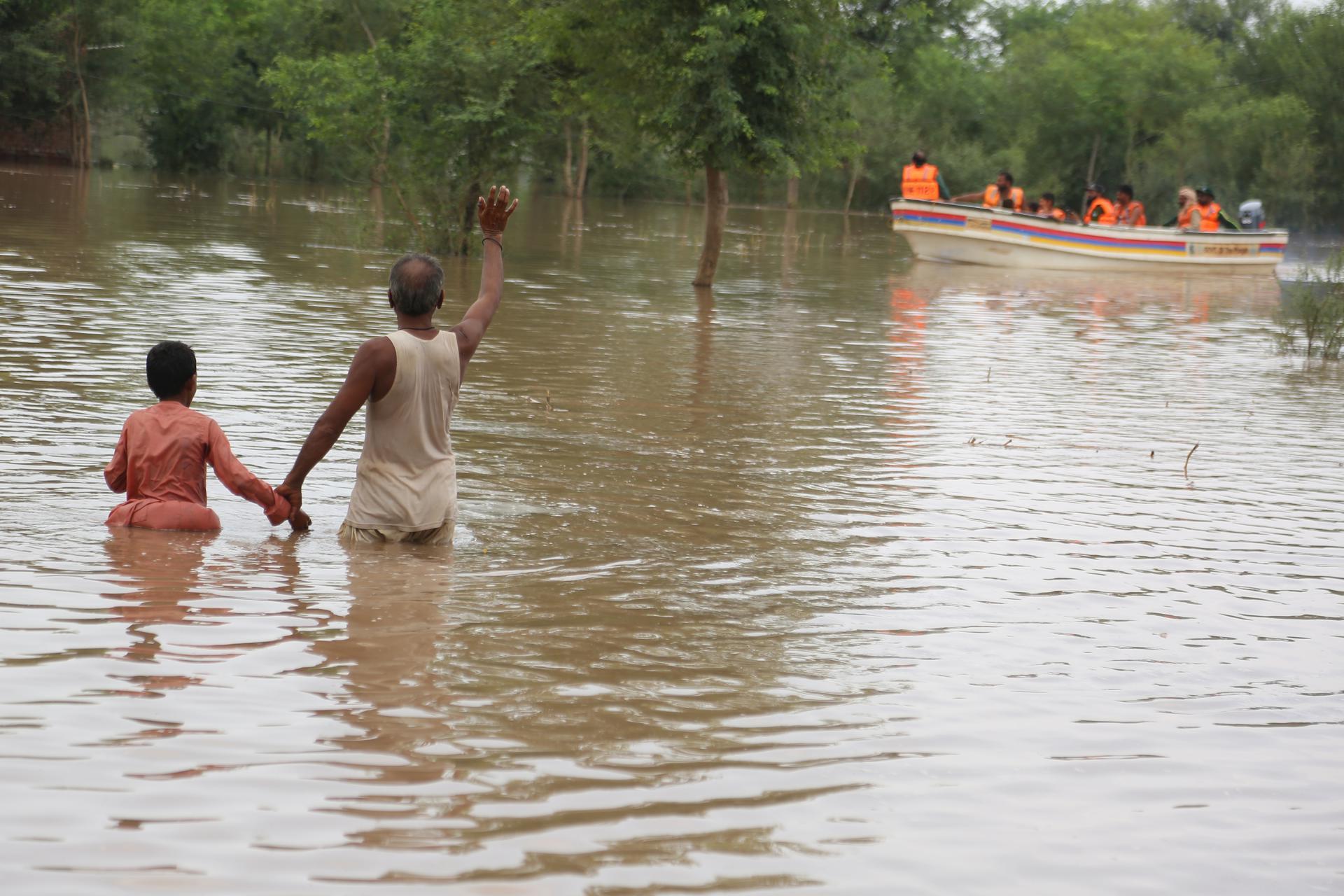 Inundaciones en Pakistán.