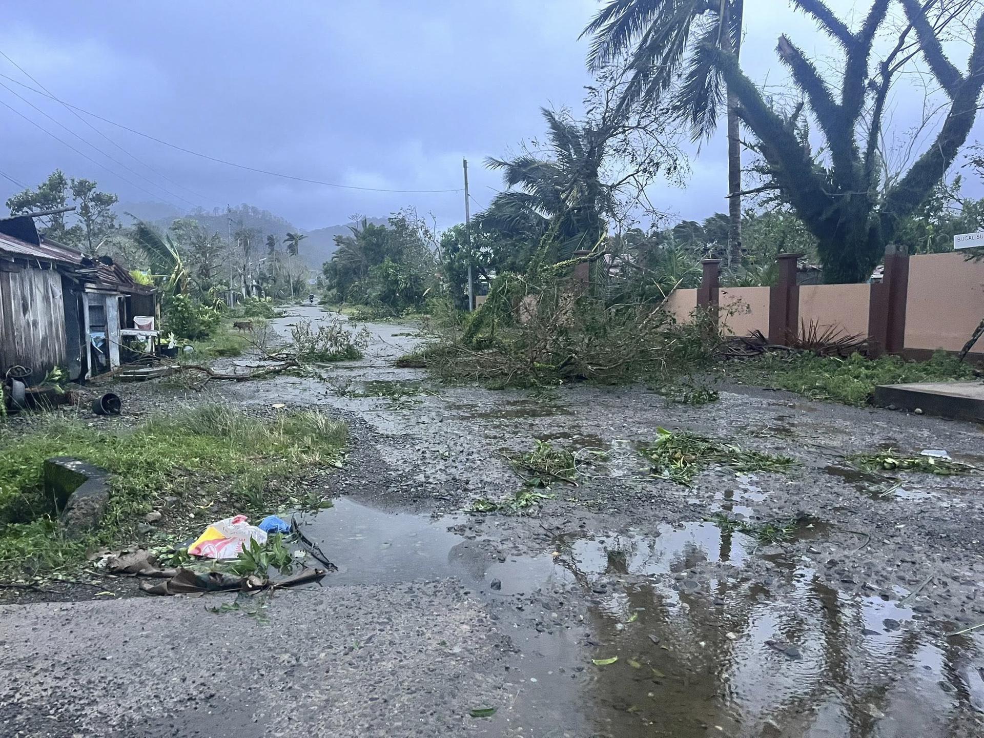 Supertifón Fung-wong en Filipinas.