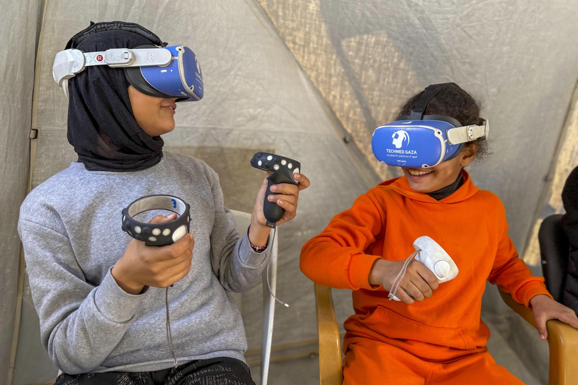 Realidad virtual en Gaza.