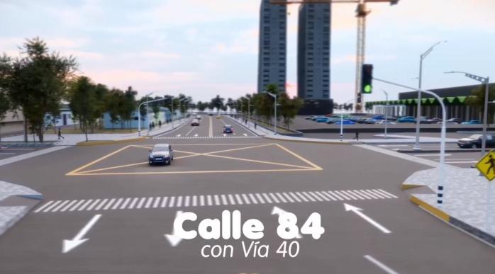 Así quedará la nueva vía que conectará la calle 84 con el Gran Malecón. 