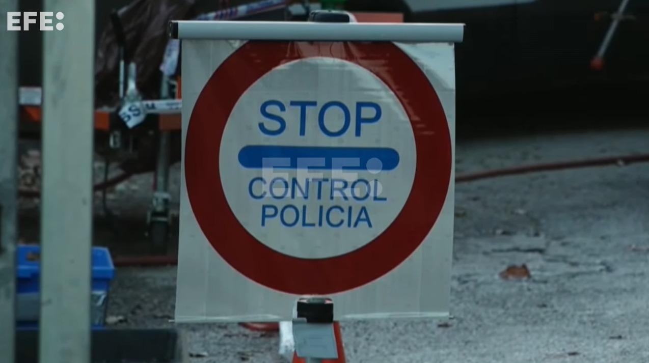Control de Policía en carreteras españolas.