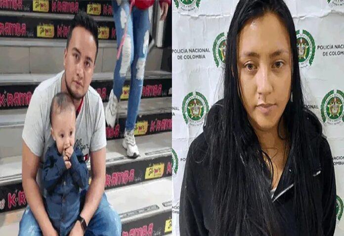 Samuel Guerrero, padre del menor y Yenni Higuera. 