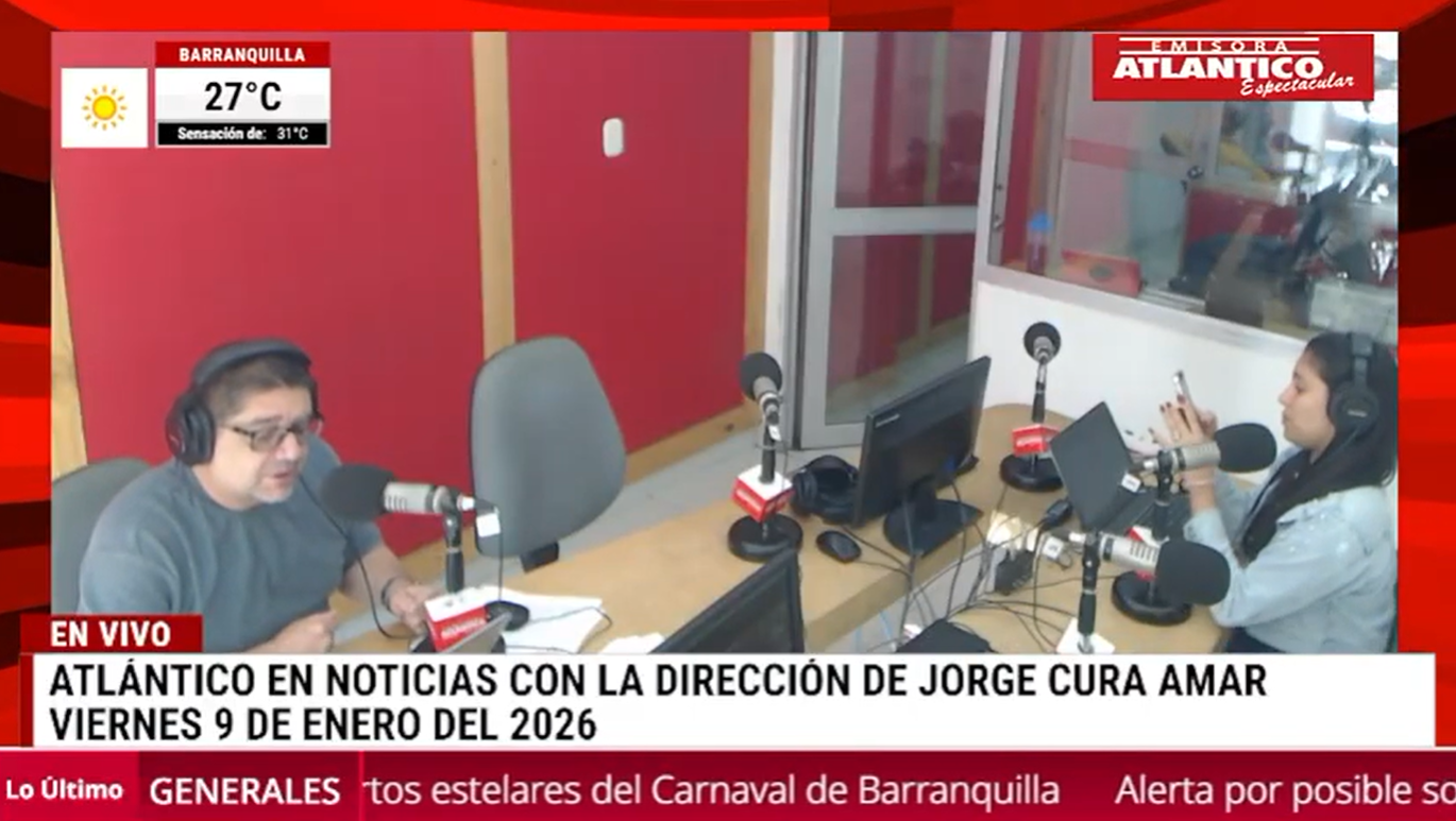 Transmisión de Atlántico en Noticias.
