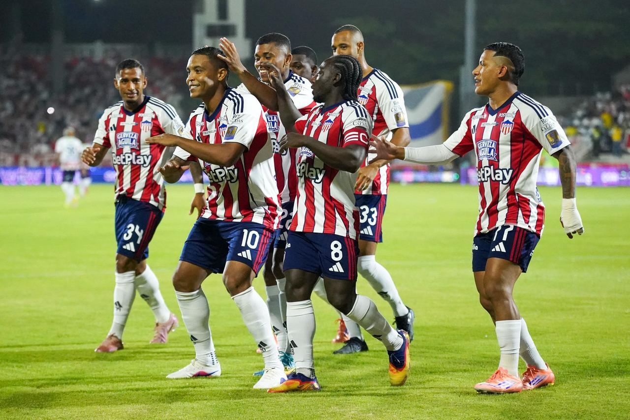 Celebración del gol de Luis Fernando Muriel
