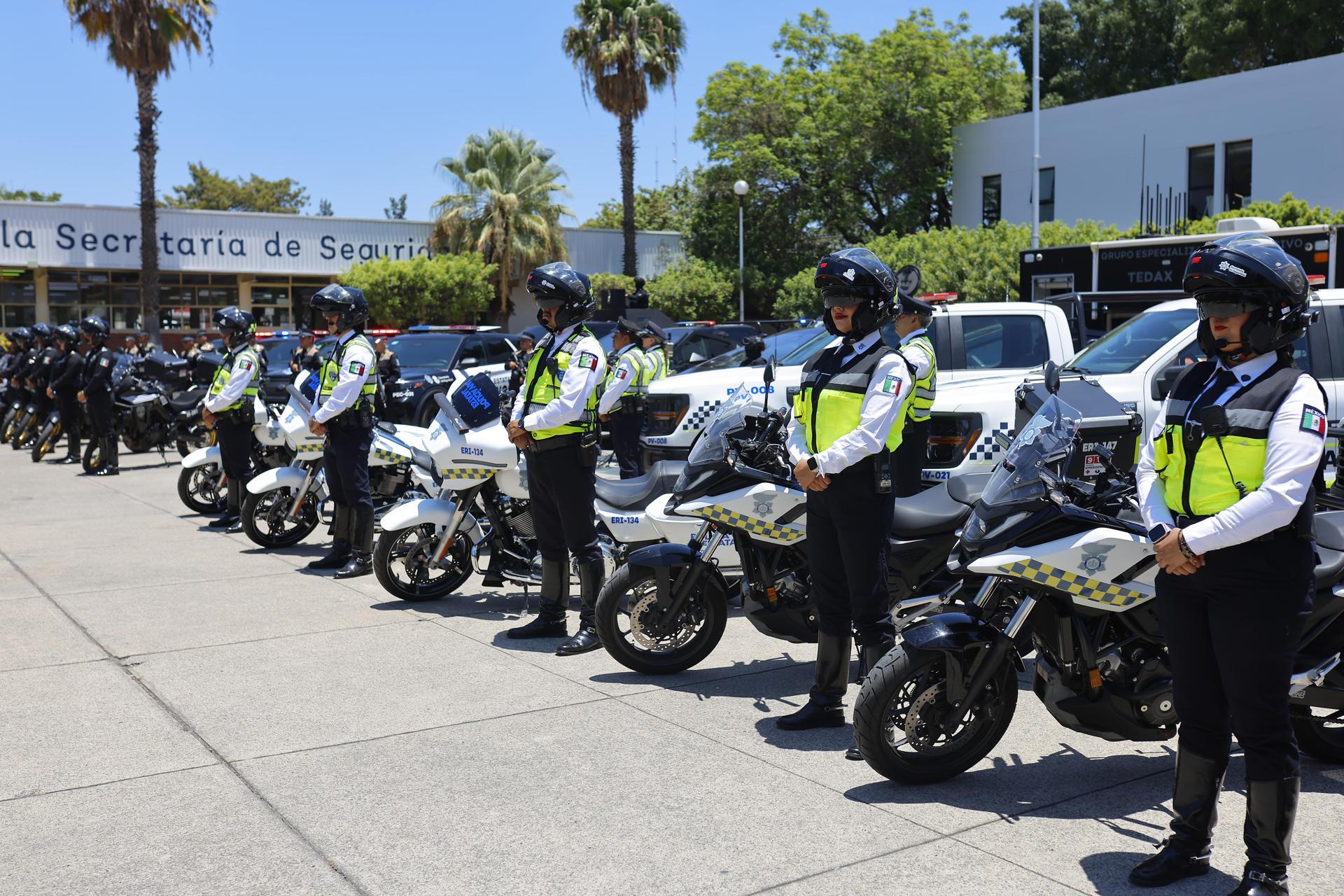 Integrantes de la Secretaría de Seguridad Publica