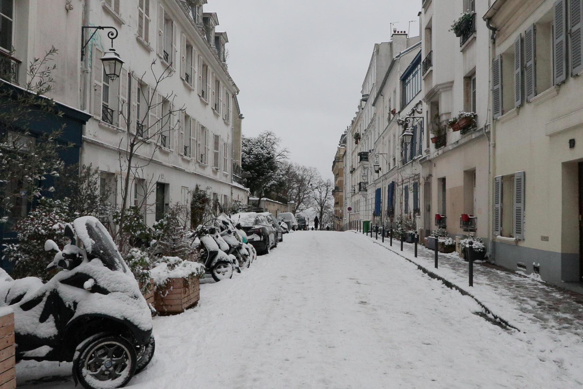 Nieve en París.