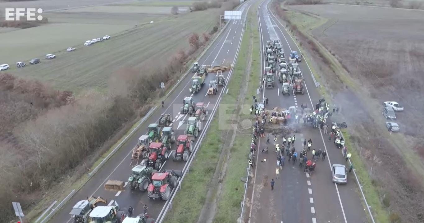 Protestas de agricultores.