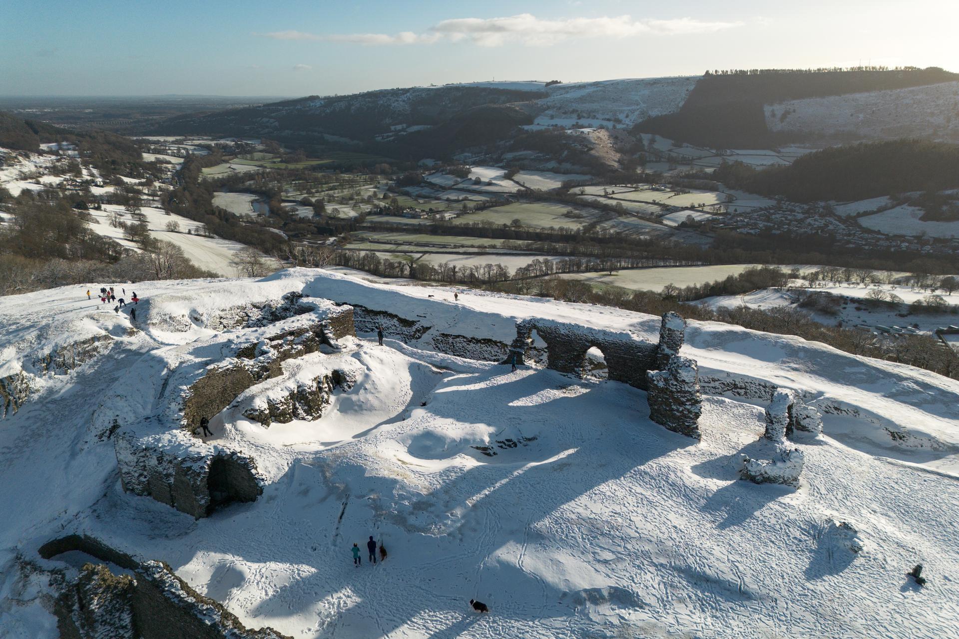 Ola de nieve en el Reino Unido.