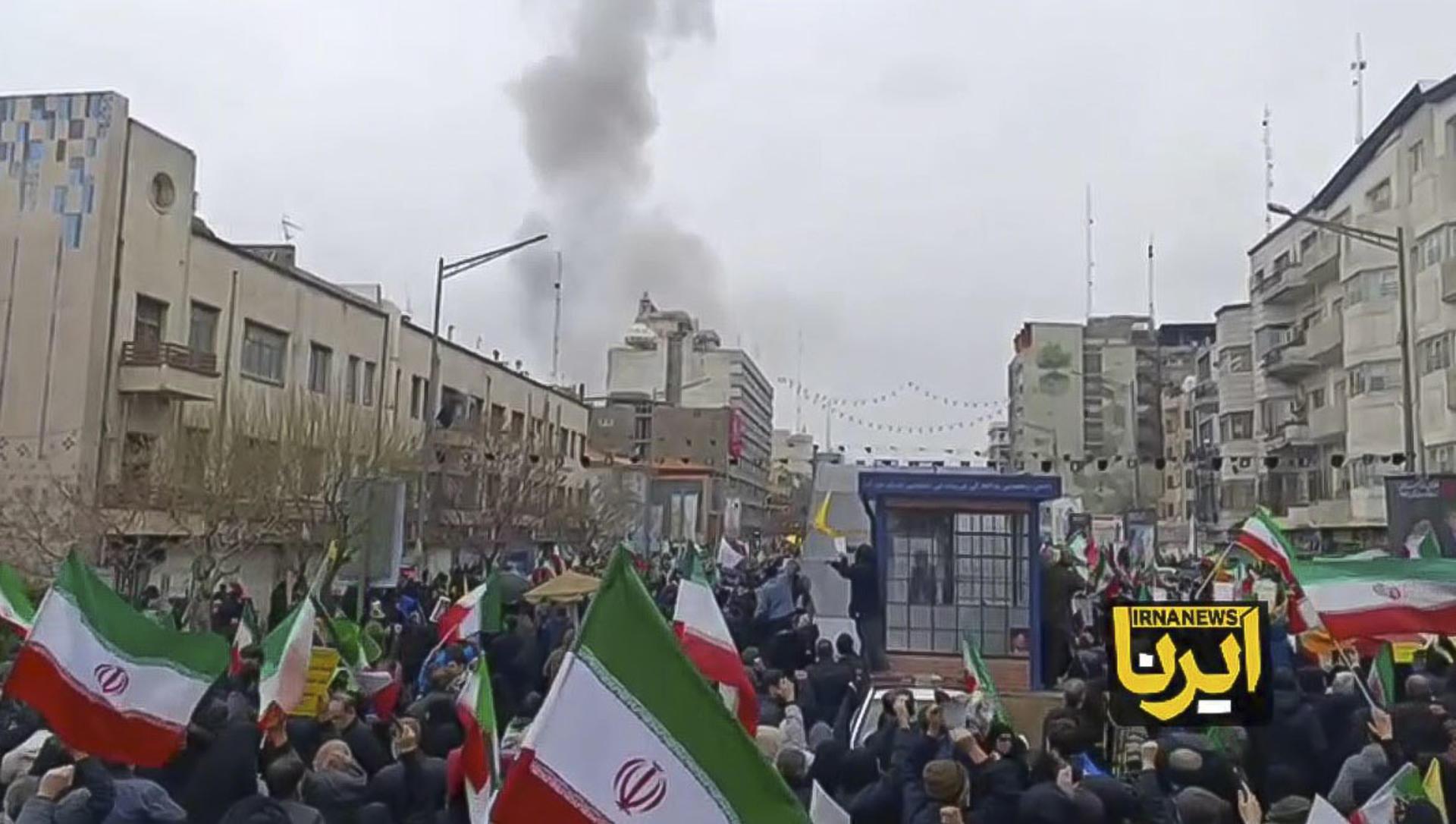 Marchas en Teherán.