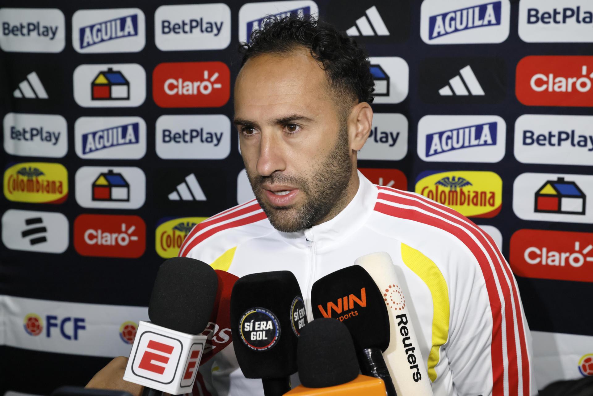 El portero de la selección colombiana de fútbol David Ospina. 